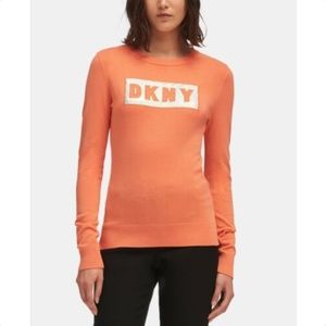 DKNY Block-Letter Logo Sweatshirt Melon M